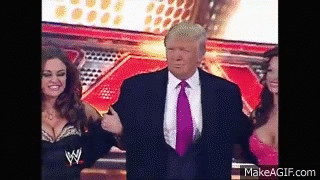 Come ci A? finito Donald Trump a WrestleMania? Donald Trump accompagnato da Marie e Candice a Raw