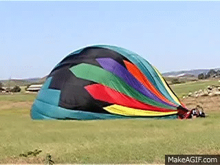 Hot Air Balloon Deflating on Make a GIF
