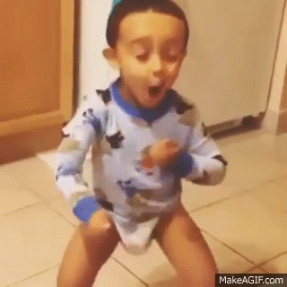 Funny Baby Dancing "Suavemente" in Diapers - HILARIOUS! on Make a GIF