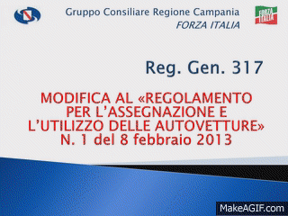 Auto Blu Regione Campania Reg. Gen. 317 - Forza Italia