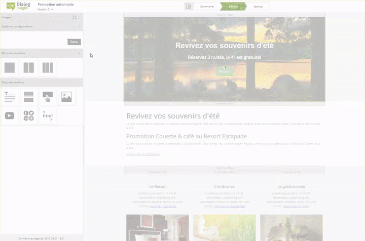 Page de destination Dialog Insight