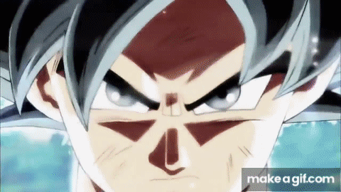 Ultra Instinct Goku Power Up Stance On Make A Gif