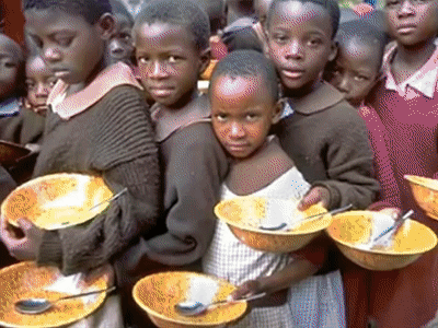 Hungry children in africa... (głodne dzieci w afryce) on Make a GIF