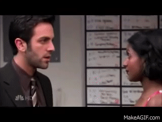 The Office-Kelly tricks Ryan on Make a GIF