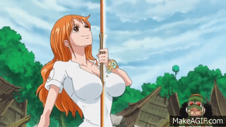 One Piece 776 Spanish Sub Nami S New Weapon Perfect Art Of Weather Clima Tact On Make A Gif