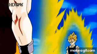 El Comienzo De La Pelea DE Goku Vs Vegeta on Make a GIF El Comienzo De La Pelea DE Goku Vs Vegeta on Make a GIF