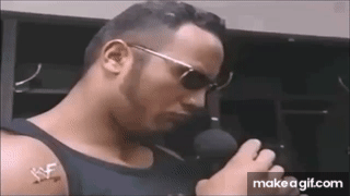 when The Rock is sus on Make a GIF