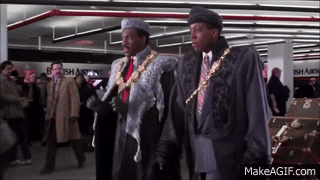 Coming to America - funny arrival scene on Make a GIF