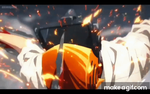 Denji slide jump chainsaw man on Make a GIF
