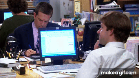 Jim S Cell Phone Prank On Andy The Office On Make A Gif