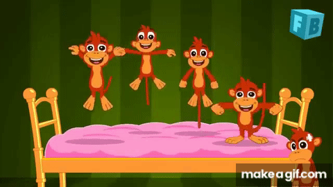 Five Little Monkeys Jumping On The Bed | Children Nursery Rhyme