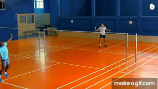 badminton overhead clear