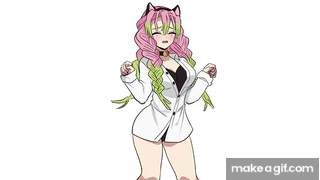 Mitsuri's sad cat dance - Kimetsu no Yaiba animation on Make a GIF
