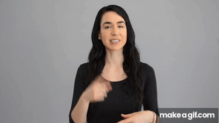 How To Sign Deaf & Sign in American Sign Language ASL on Make a GIF