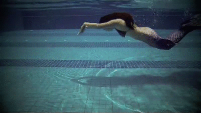 swimming mermaid gif