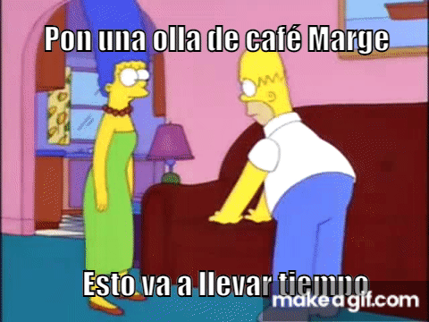 Pon una olla de café Marge on Make a GIF