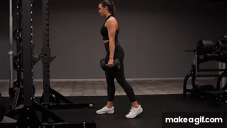 How to do a B Stance RDL / Romanian Deadlift on Make a GIF