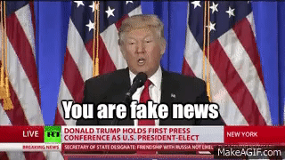 You are fake news!' - Trump blackballs CNN's Acosta on Make a GIF