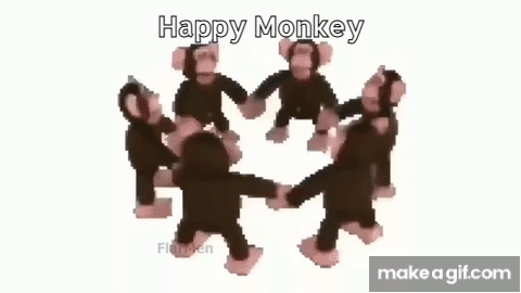 10 HOURS] Happy Monkey Circle (meme) on Make a GIF