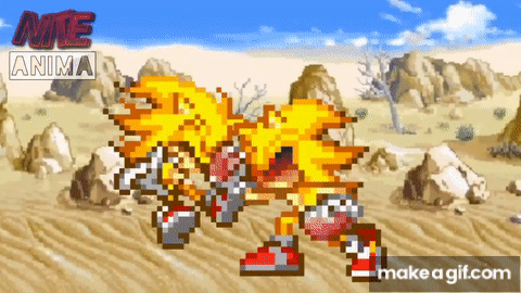 Fleetway Sonic vs Super Sonic