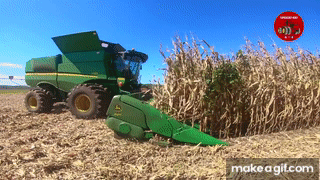 2018 Corn Harvest near Covington Indiana. on Make a GIF