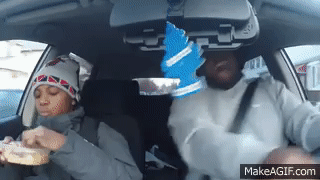 goes crazy when song comes on in car