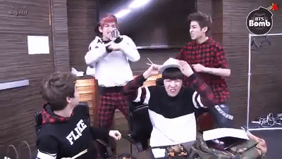 [BANGTAN BOMB] Just watching Jung Kook lip sync show on Make a GIF