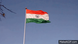 waving indian flag on Make a GIF