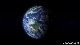 Rotating Planet Earth With Atmosphere 01 - free HD transition footage on  Make a GIF