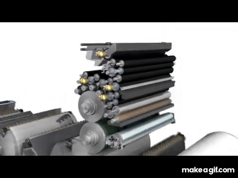 Heidelberg XL105 Offset Press Animation on Make a GIF