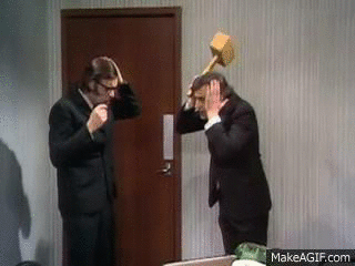 Image result for Monty Python Hammer gif