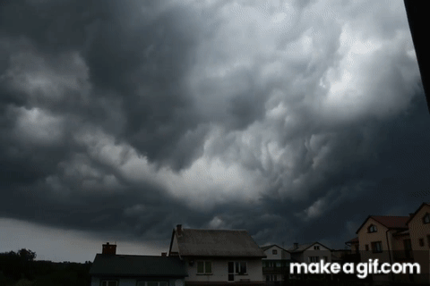 Boiling Storm Clouds Time Lapse On Make A Gif