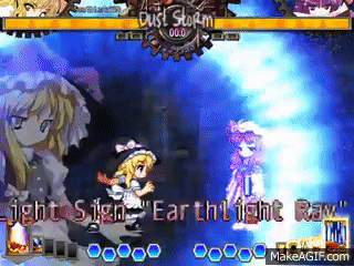 Touhou 12 3 Hisoutensoku Marisa Kirisame S Spell Cards On Make A Gif