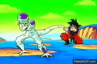 Goku vs Freezer Pelea completa on Make a GIF