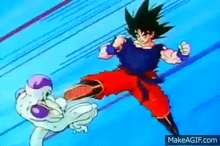 Goku vs Freezer Pelea completa on Make a GIF