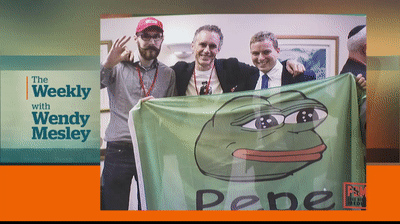 Jordan Peterson political & Pepe the Frog a GIF
