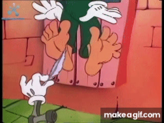Cartoon tickling GIF