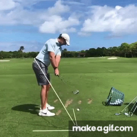 Rory Mcllroy training with the Golf Swing Plane Perfector ...