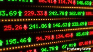 Moving Stock Market Tickers Finance Data Numbers Changing Quickly 4K ...
