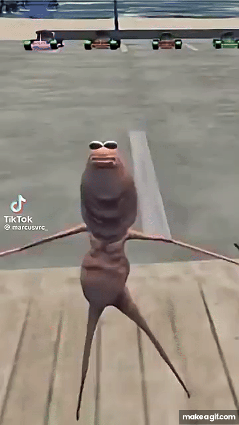 Marcus the worm dance moves on Make a GIF