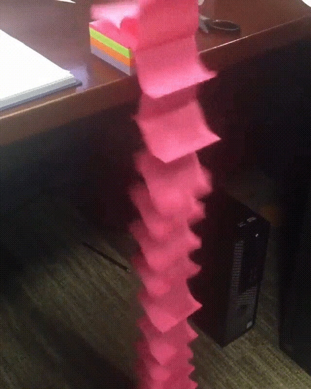 Who [L]oves Post it notes on Make a GIF
