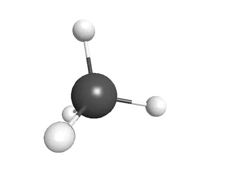 Vibration of a methane molecule on Make a GIF