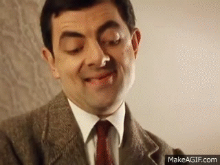 Mr Bean - Hotel room is home from home on Make a GIF