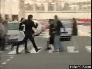 A Guy Jumps Into A Car On Make A Gif
