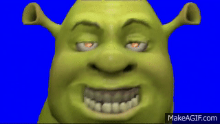 Green Screen (Blue Screen) Dancing Shrek Effects 