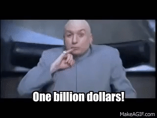 Austin Powers - 100 billion dollars on Make a GIF