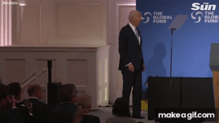President Biden appears to get 'lost' while leaving the stage at UN  Assembly on Make a GIF