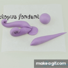 Octopus fondant on Make a GIF