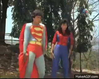 superman dancing gif