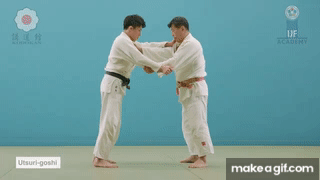 移腰 / Utsuri-goshi on Make a GIF